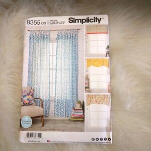 SIMPLICITY 8355 Window Treatments, Panels & Valences